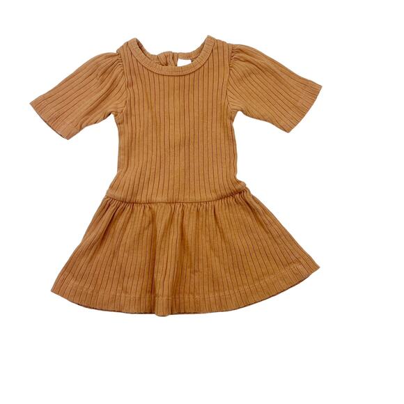 Kate Quinn Neutral Ribbed Dress - Picture 1 of 5